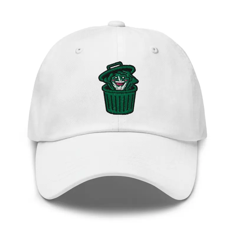 WHITE VEGGIE TRASH CAN - BASEBALL HAT